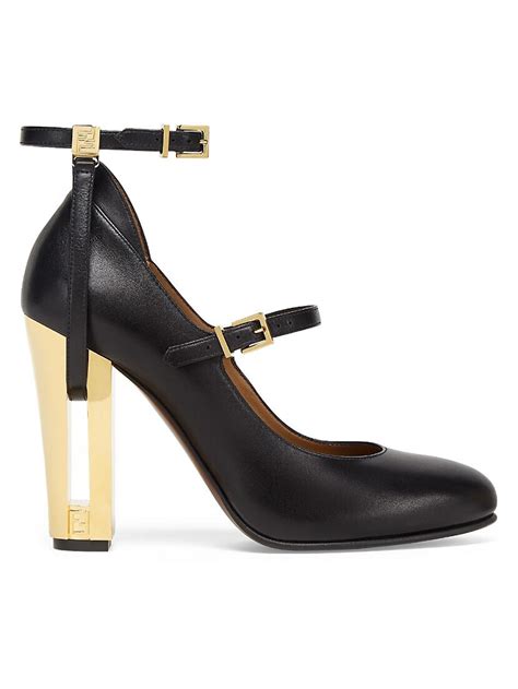 fendi mary jane|Fendi Leather Pumps .